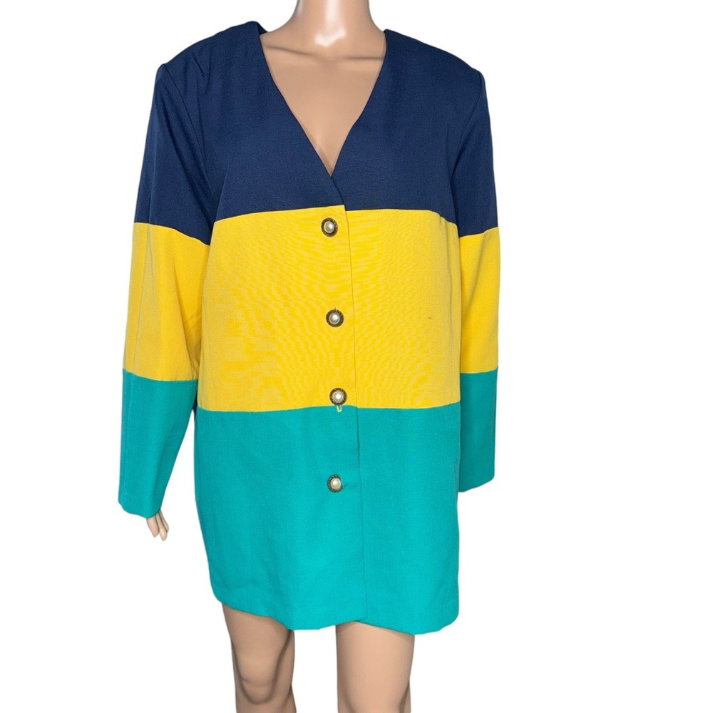 18 Vintage Lane Bryant Colorblock Blazer